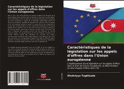 Caractéristiques de la législation sur les appels d'offres dans l'Union européenne - Taghizade, Shukriyya