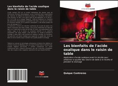 Les bienfaits de l'acide oxalique dans le raisin de table - Contreras, Quique
