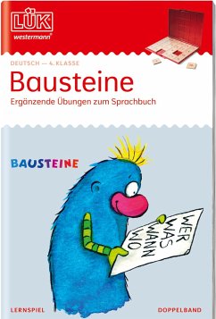 LÜK. Deutsch. 4. Klasse. Bausteine - Ergänzende Übungen zum Sprachbuch (Doppelband) - Gwiasda, Antonia;Tetzlaff, Christel
