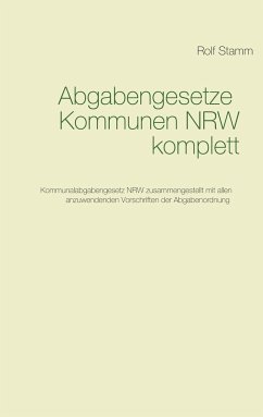 Abgabengesetze Kommunen NRW komplett
