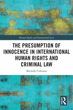 Cover The Presumption of Innocence in International Human Rights and Criminal Law (eBook, PDF)