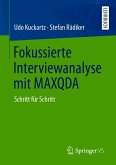 Fokussierte Interviewanalyse mit MAXQDA (eBook, PDF)