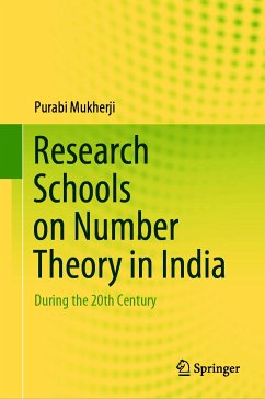 Research Schools on Number Theory in India (eBook, PDF) - Mukherji, Purabi