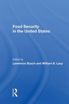 Food Security In The United States (eBook, ePUB) - Lacey, William B.; Busch, Lawrence M.
