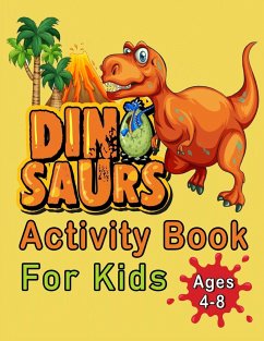 Dinosaur Activity Book For Kids Ages 4-8 - Colors, Magical