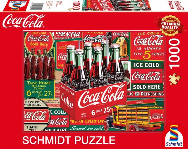 Schmidt Spiele 59913 Coca Cola Polarbären 1000 Teile Puzzle 