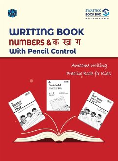 SBB Writing Book Numbers & ka, kha, gha with pencil control - Swastick Book Box