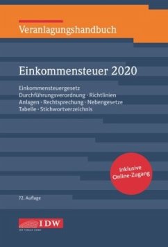 Veranlagungshandbuch Einkommensteuer 2020, 72.A., m. 1 Buch, m. 1 Beilage