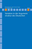Variation in der Argumentstruktur des Deutschen (eBook, PDF)