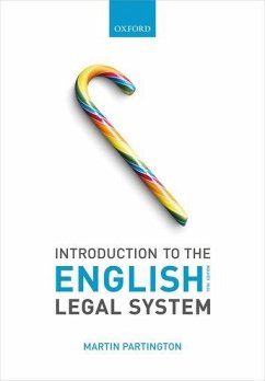Introduction to the English Legal System - Partington, Martin (Emeritus Professor of Law, University of Bristol