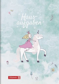 Brunnen Aufgabenheft pfiffig A5 48 BlattUnicorn Princess