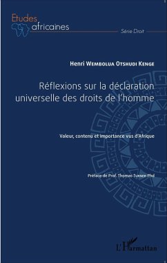 Reflexions sur la declaration universelle des droits de l'ho (eBook, ePUB) - Henri Wembolua Otshudi Kenge, Henri Wembolua Otshudi Kenge