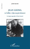 Jean Giono, de Colline a Que ma joie demeure (eBook, ePUB)