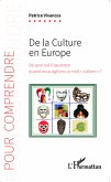 De la culture en Europe (eBook, ePUB)