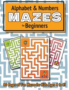 Alphabet and Number Mazes for Beginners - Lee, Ashley