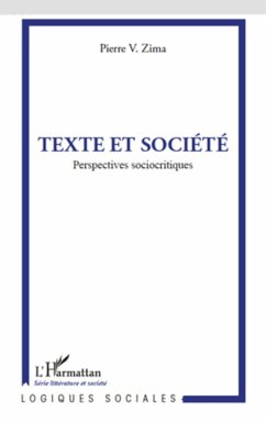 Cover Texte et societe (eBook, ePUB)