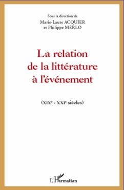 Cover La relation de la litterature a l'evenement (eBook, ePUB)