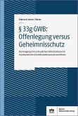 § 33g GWB: Offenlegung versus Geheimnisschutz (eBook, PDF)