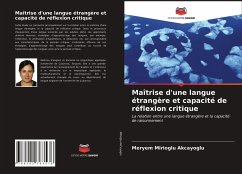 Maîtrise d'une langue étrangère et capacité de réflexion critique - Mirioglu Akcayoglu, Meryem