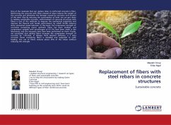 Replacement of fibers with steel rebars in concrete structures