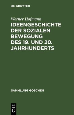 Cover Ideengeschichte der sozialen Bewegung des 19. und 20. Jahrhunderts (eBook, PDF)
