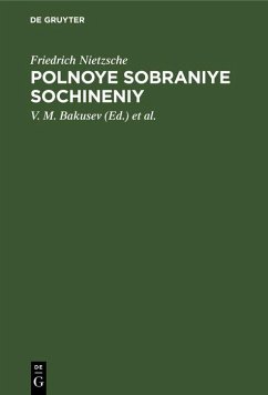 Polnoye sobraniye sochineniy (eBook, PDF) - Nietzsche, Friedrich
