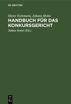 Cover Handbuch für das Konkursgericht (eBook, PDF)