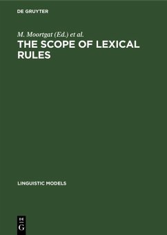 The scope of lexical rules (eBook, PDF)