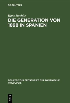 Die Generation von 1898 in Spanien (eBook, PDF) - Jeschke, Hans