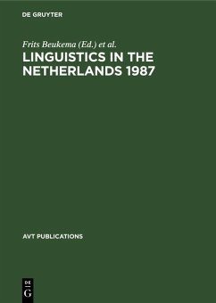 Cover Linguistics in the Netherlands 1987 (eBook, PDF)