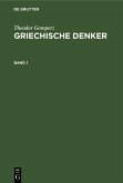 Theodor Gomperz: Griechische Denker. Band 1 (eBook, PDF)