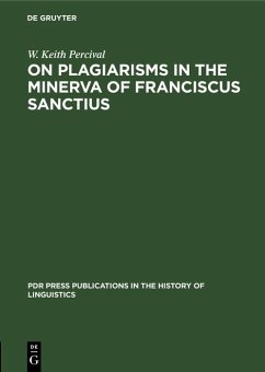 Cover On Plagiarisms in the Minerva of Franciscus Sanctius (eBook, PDF)