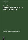 On the Semantics of Proper Names (eBook, PDF)