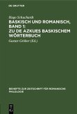 Baskisch und Romanisch, Band 1: Zu de Azkues Baskischem Wörterbuch (eBook, PDF)