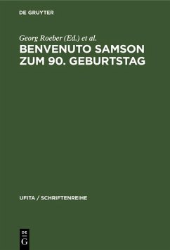 Cover Benvenuto Samson zum 90. Geburtstag (eBook, PDF)