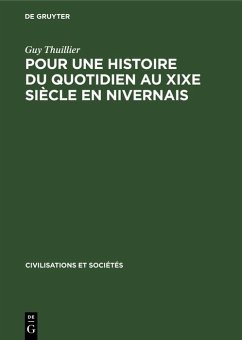Cover Pour une histoire du quotidien au XIXe siècle en Nivernais (eBook, PDF)