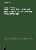 Field Vocabulary of the Batak of Palawan (Philippines) (eBook, PDF)