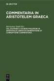 Ioannis Philoponi in Aristotelis libros de generatione et corruptione commentaria (eBook, PDF)