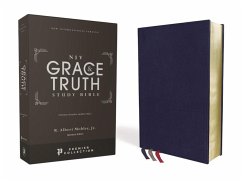 Niv, the Grace and Truth Study Bible (Trustworthy and Practical Insights), Premium Goatskin Leather, Blue, Premier Collection, Black Letter, Art Gilded Edges, Comfort Print - Zondervan