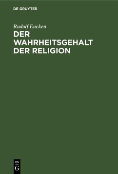 Cover Der Wahrheitsgehalt der Religion (eBook, PDF)
