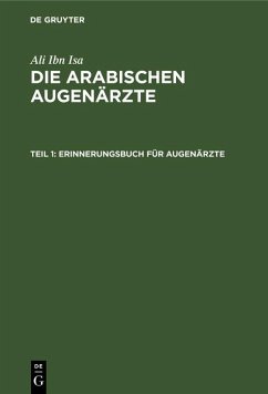 Erinnerungsbuch für Augenärzte (eBook, PDF) - Isa, Ali Ibn