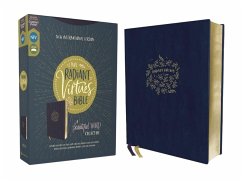 Niv, Radiant Virtues Bible: A Beautiful Word Collection, Leathersoft, Navy, Red Letter, Comfort Print - Zondervan