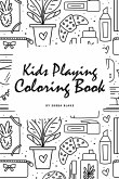 Kids Playing Coloring Book for Children (6x9 Coloring Book / Activity Book)