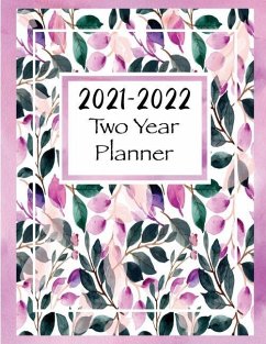 2021-2022 Two Year Planner: Two Year Monthly Planner and Calendar, Large size - Skribent