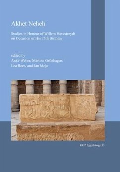 Cover Akhet Neheh: Studies in Honour of Willem Hovestreydt on Occasion of His 75th Birthday