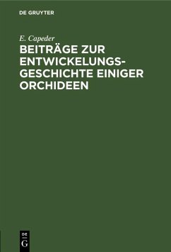 Cover Beiträge zur Entwickelungsgeschichte einiger Orchideen (eBook, PDF)