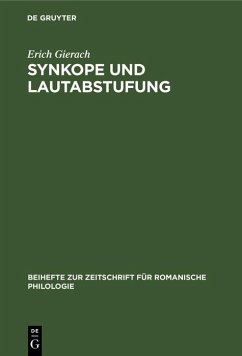Cover Synkope und Lautabstufung (eBook, PDF)