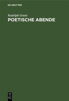 Poetische Abende (eBook, PDF) Cover Poetische Abende (eBook, PDF)