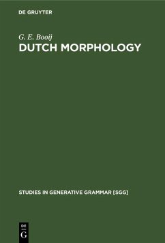Dutch Morphology (eBook, PDF) - Booij, G. E.