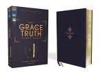 Niv, the Grace and Truth Study Bible (Trustworthy and Practical Insights), Leathersoft, Navy, Red Letter, Comfort Print